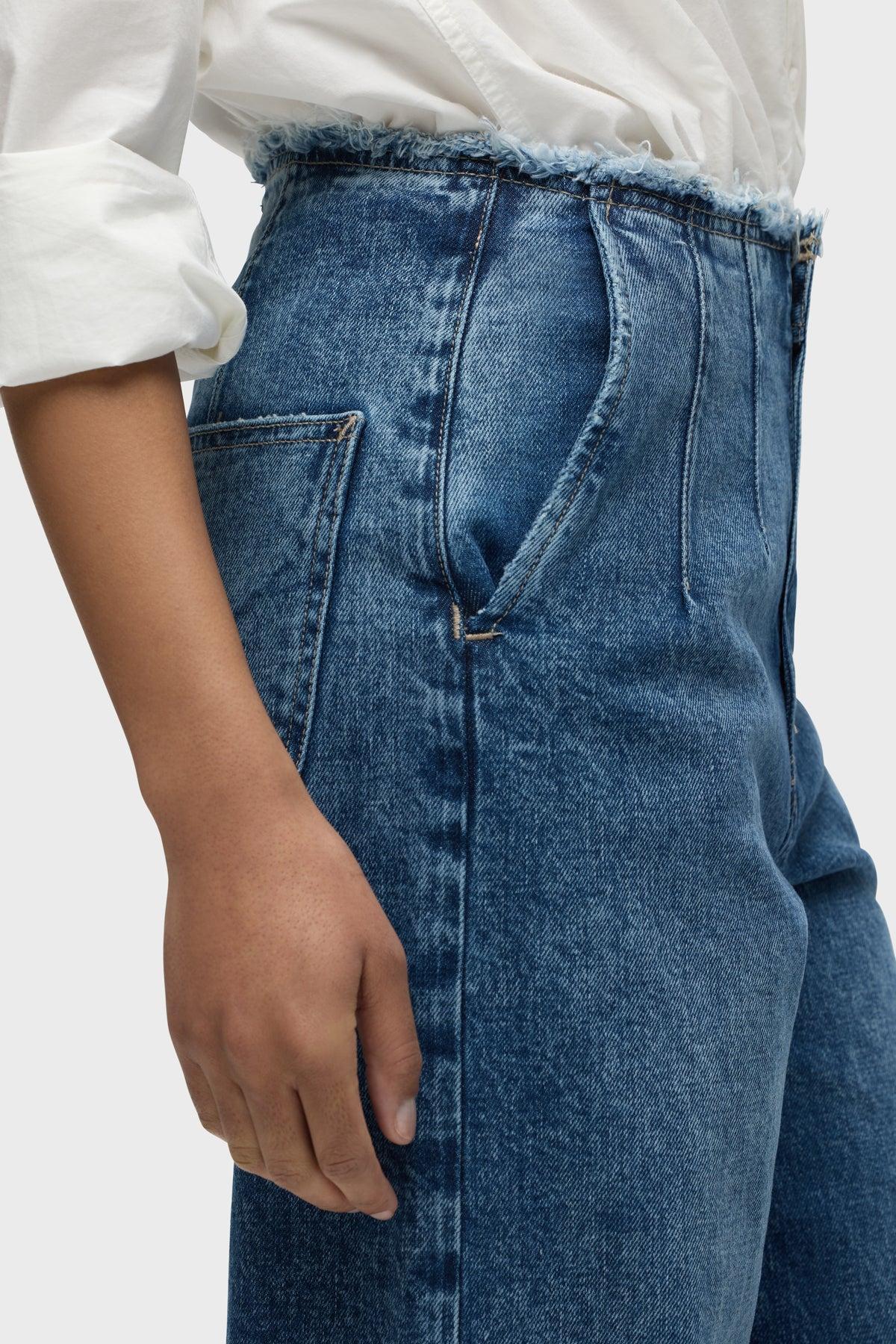 James High-Rise Darted Wide Leg Jean Female Product Image