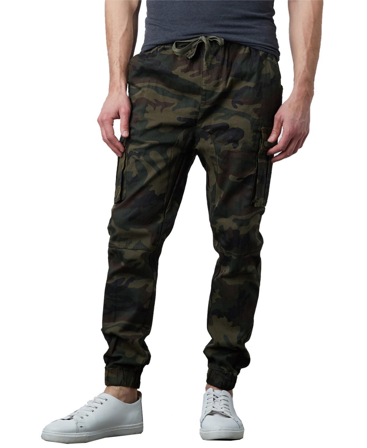 Galaxy By Harvic Mens Slim Fit Stretch Cargo Jogger Pants Product Image