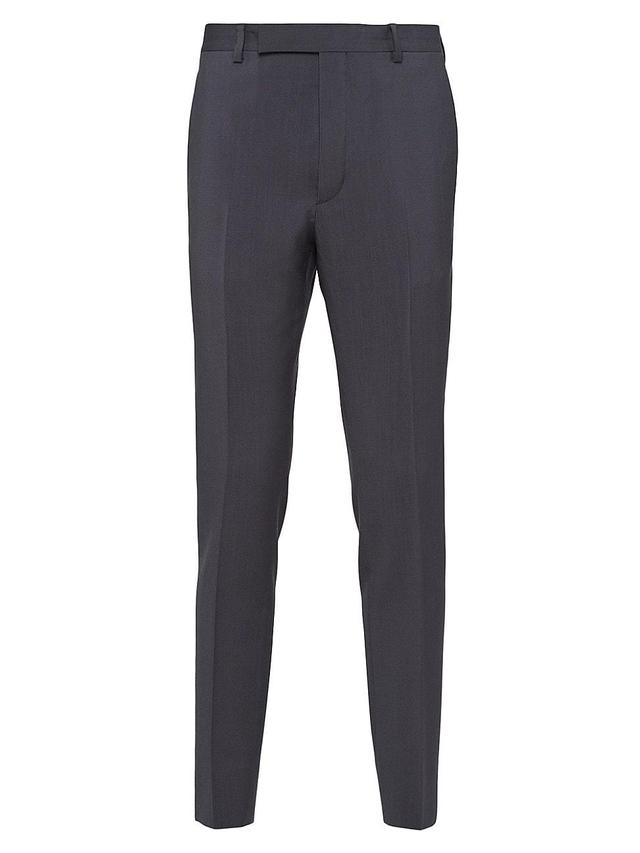 Mens Tailored Wool And Mohair Pants Product Image