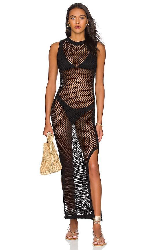 Beach Riot Holly Sheer Open Knit Cover-Up Dress Product Image