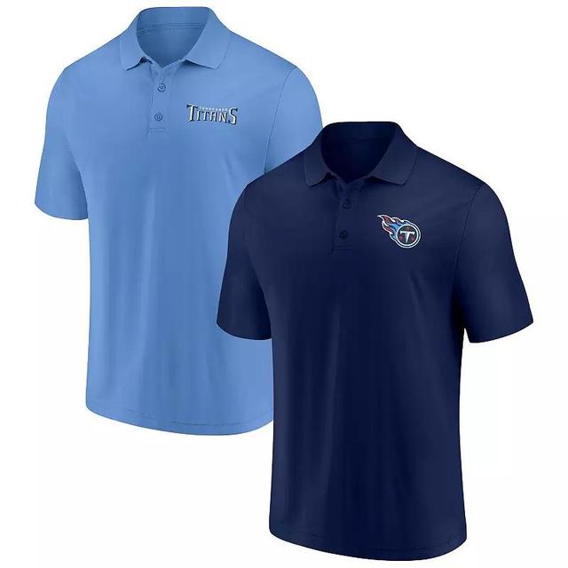 Mens Fanatics Branded /Blue Carolina Panthers Dueling Two-Pack Polo Set Product Image