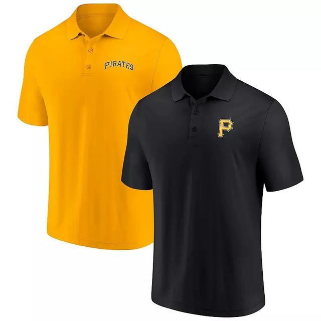 Mens Fanatics Branded /Gold Pittsburgh Pirates Dueling Logos Polo Combo Set Product Image