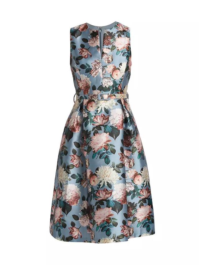 Tish Floral Mikado Midi-Dress Product Image