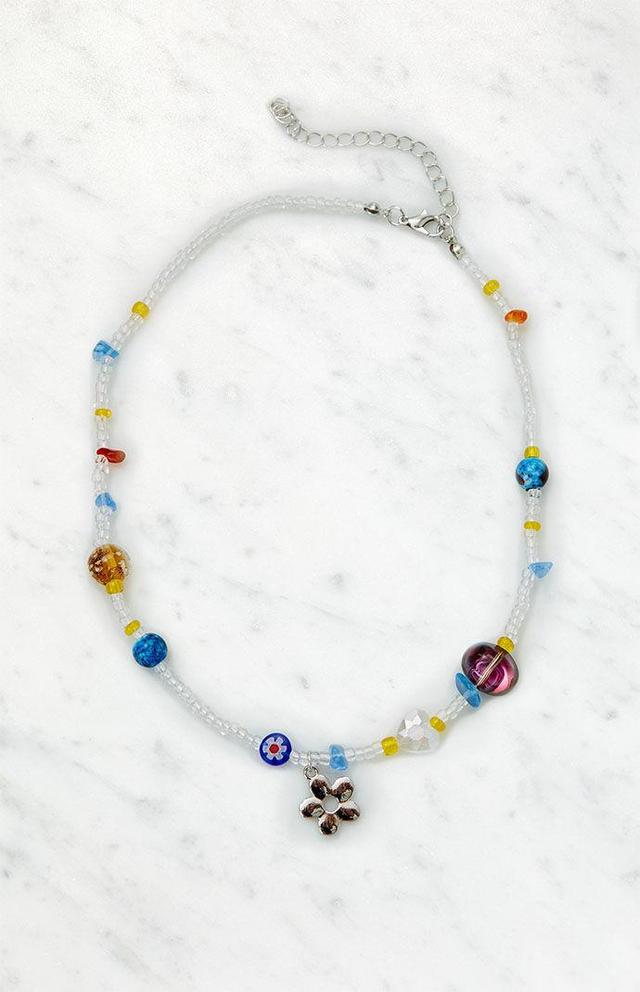 LA Hearts Womens Beaded Charm Necklace - Multicolor Product Image