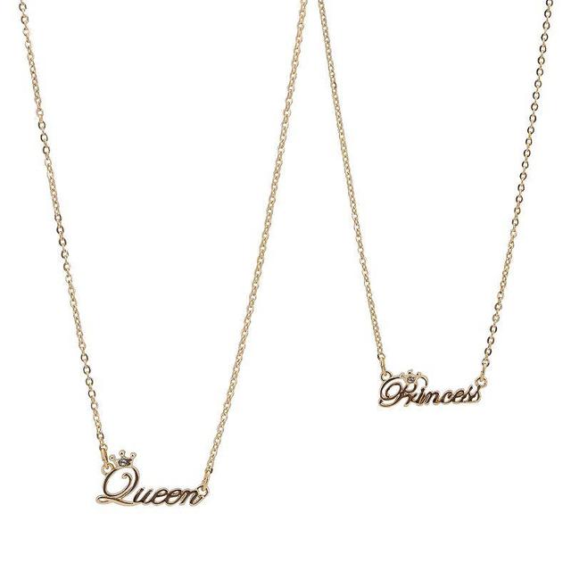 FAO Schwarz Princess & Queen Mommy & Me Duo Necklace Set, Womens, Gold Product Image