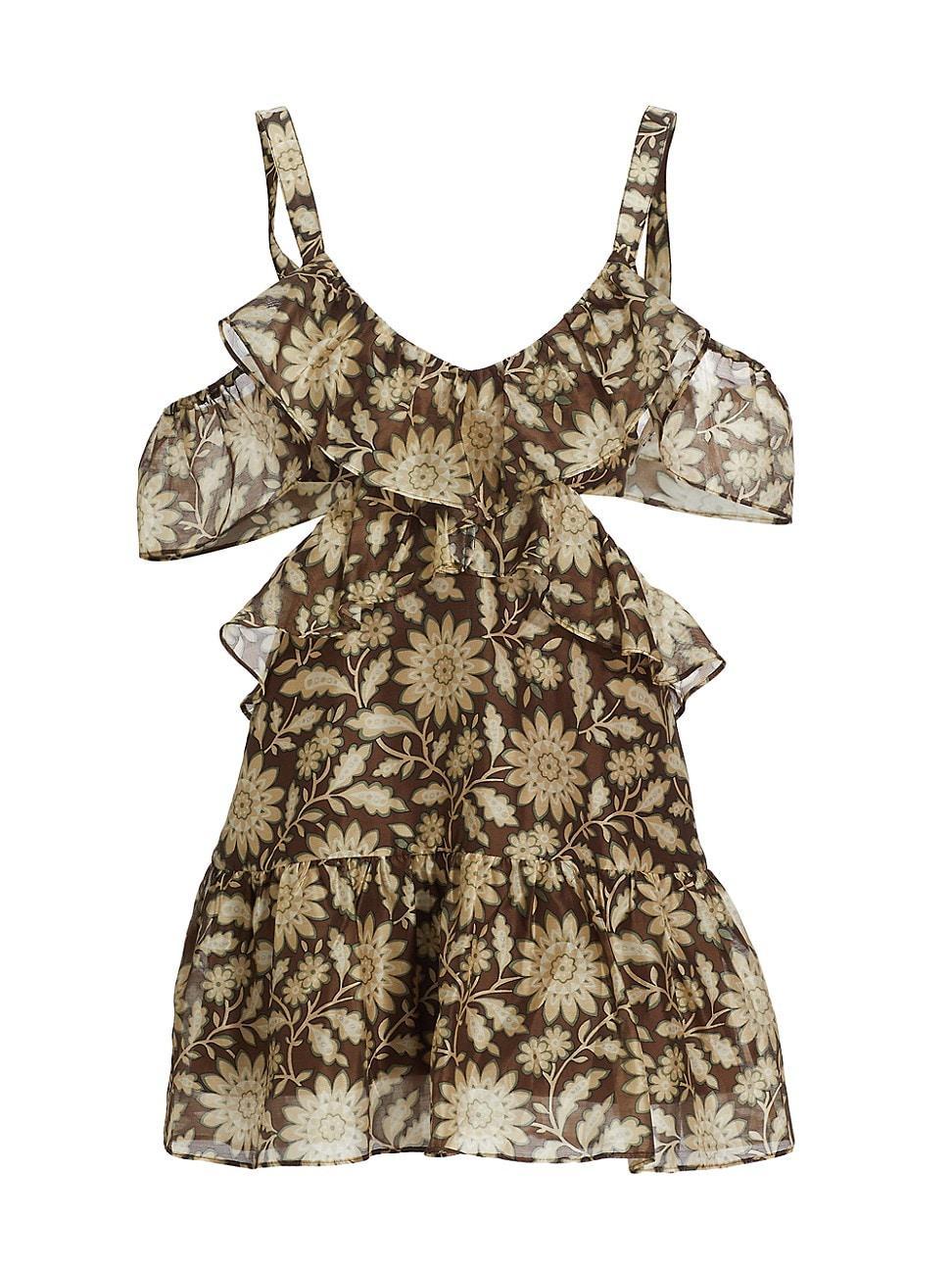 Womens Xanita Floral Cut-Out Minidress Product Image