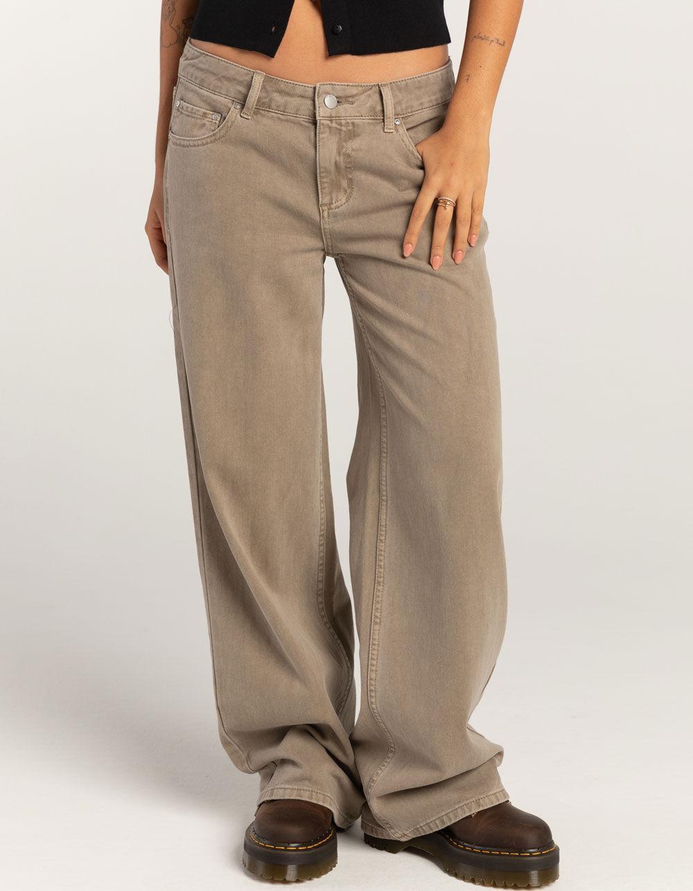 RSQ Womens Low Rise Twill Baggy Jeans Product Image