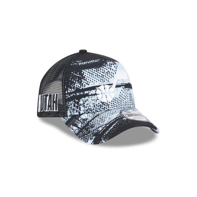 Utah Jazz 2024 Tip-Off 9FORTY A-Frame Trucker Hat Male Product Image