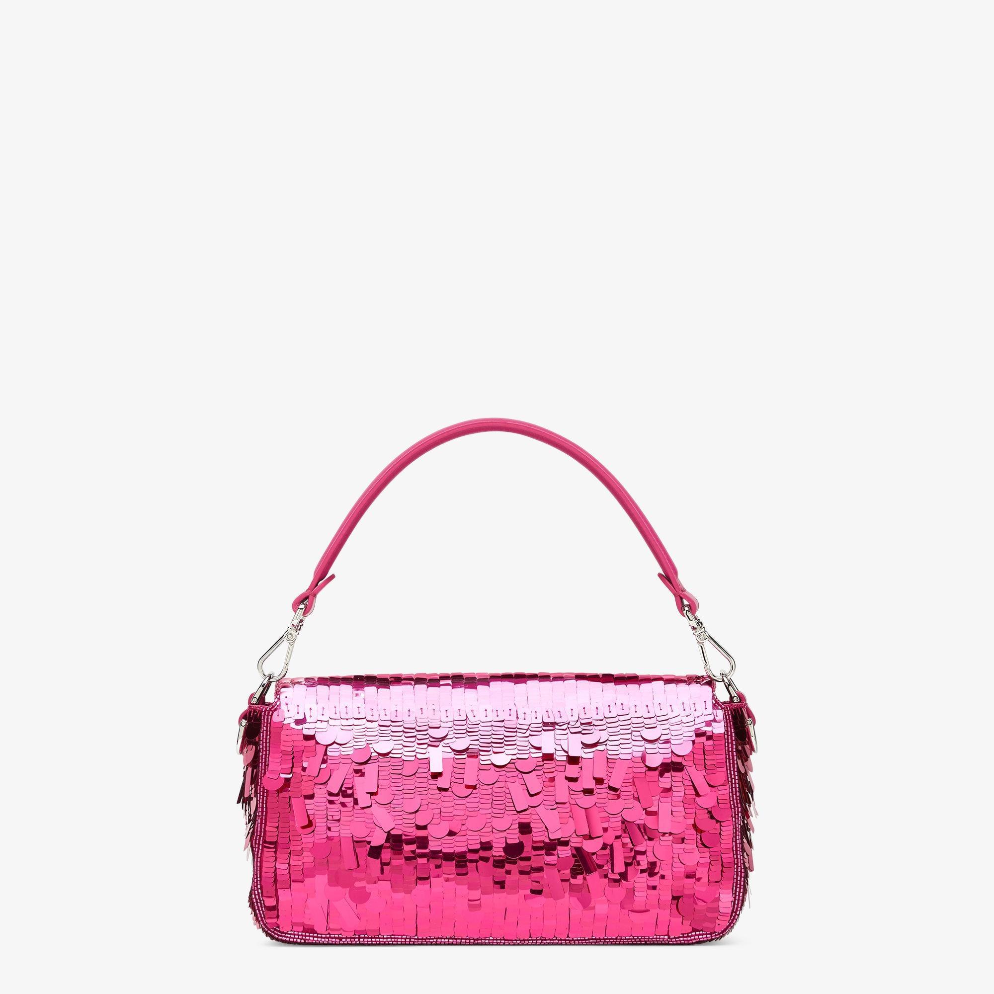 BaguetteFuchsia sequinned bag Product Image