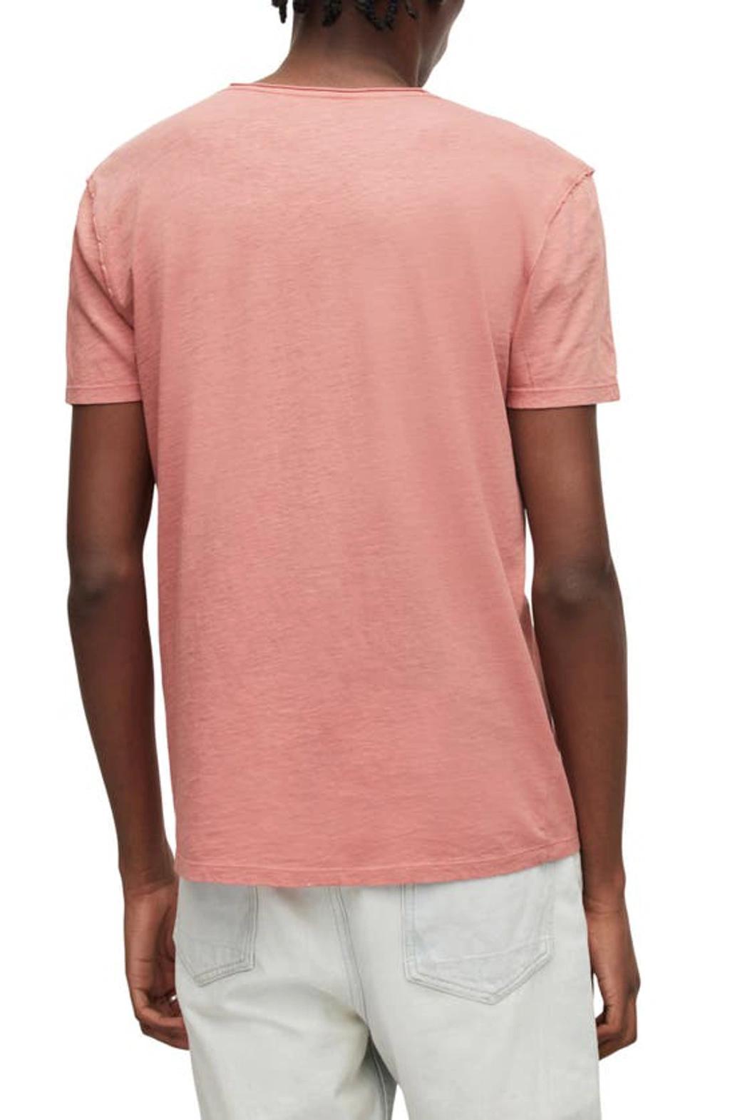 Slim Fit Crewneck T-shirt In Pink Product Image