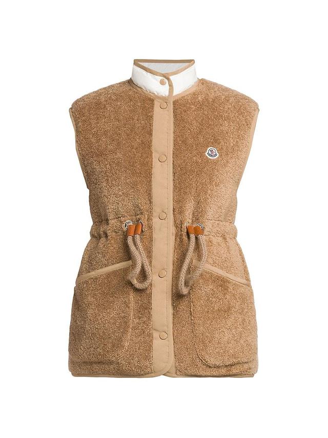 Womens Teddy Down Vest Product Image