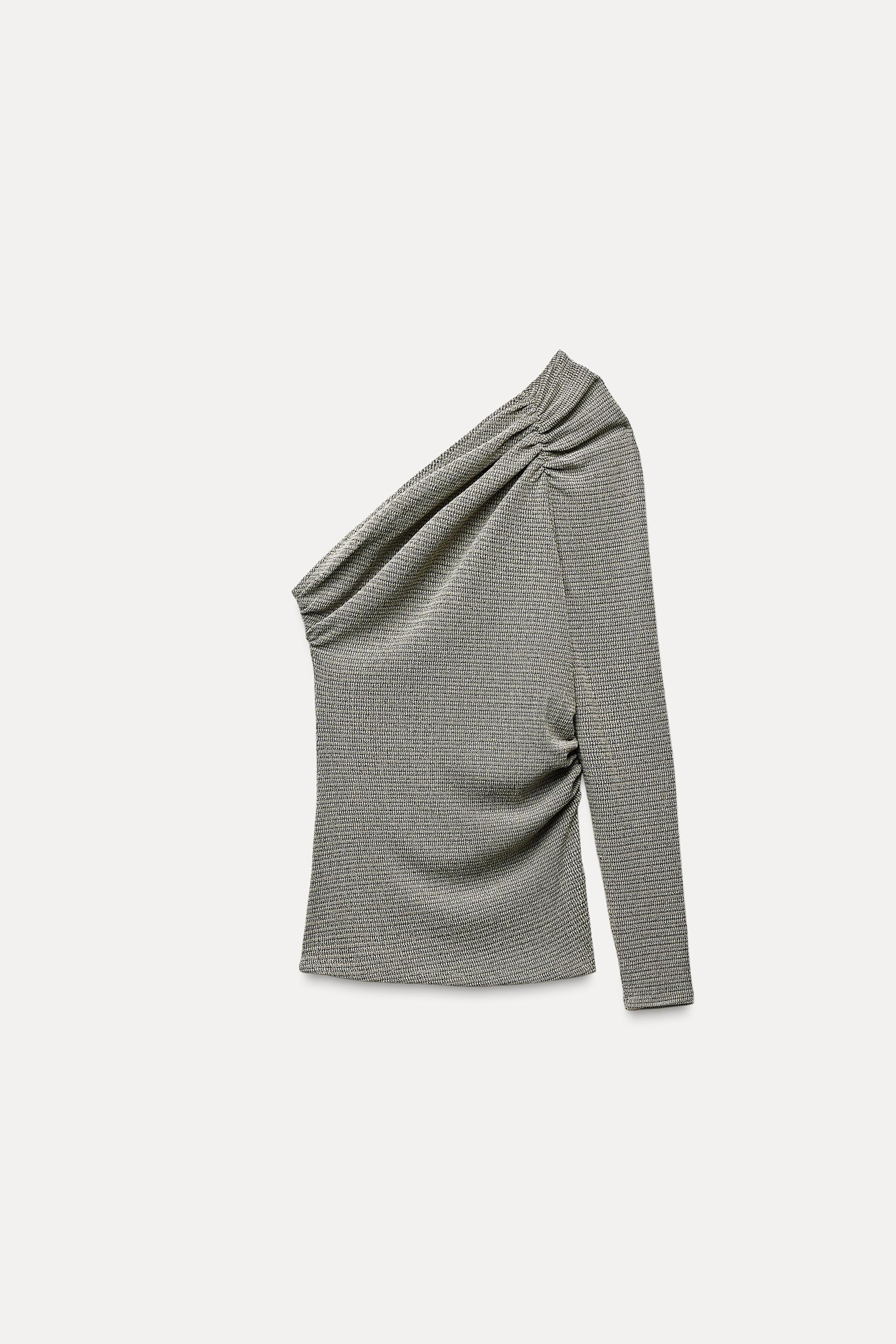 TEXTURED ASYMMETRIC TOP Product Image