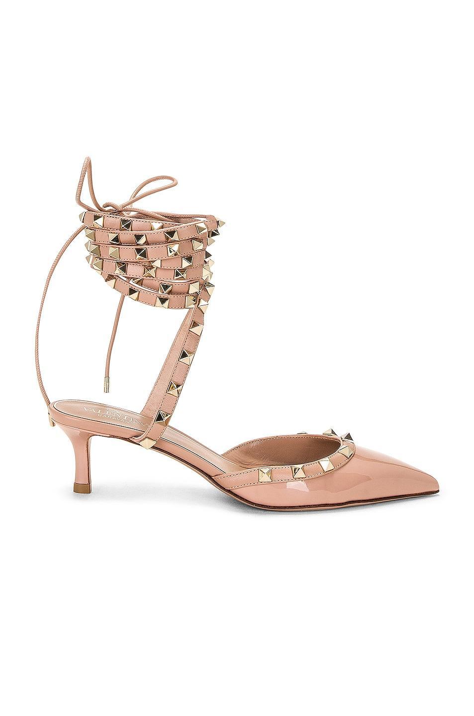 Valentino Garavani Rockstud Ankle Strap Pump Nude. (also in ). product image