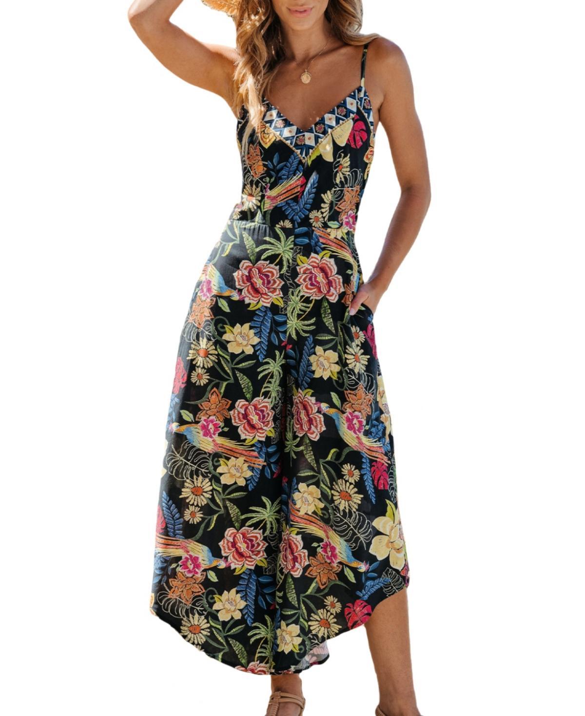 Cupshe Womens Floral Print Palazzo Jumpsuit product image