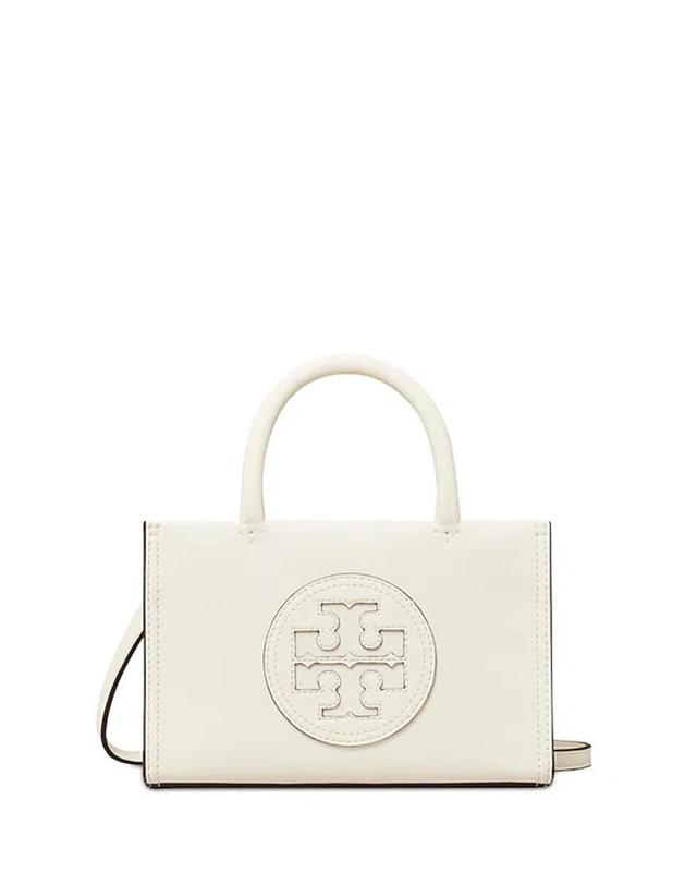 TORY BURCH Ella Bio Mini Tote In Warm White/brass Product Image