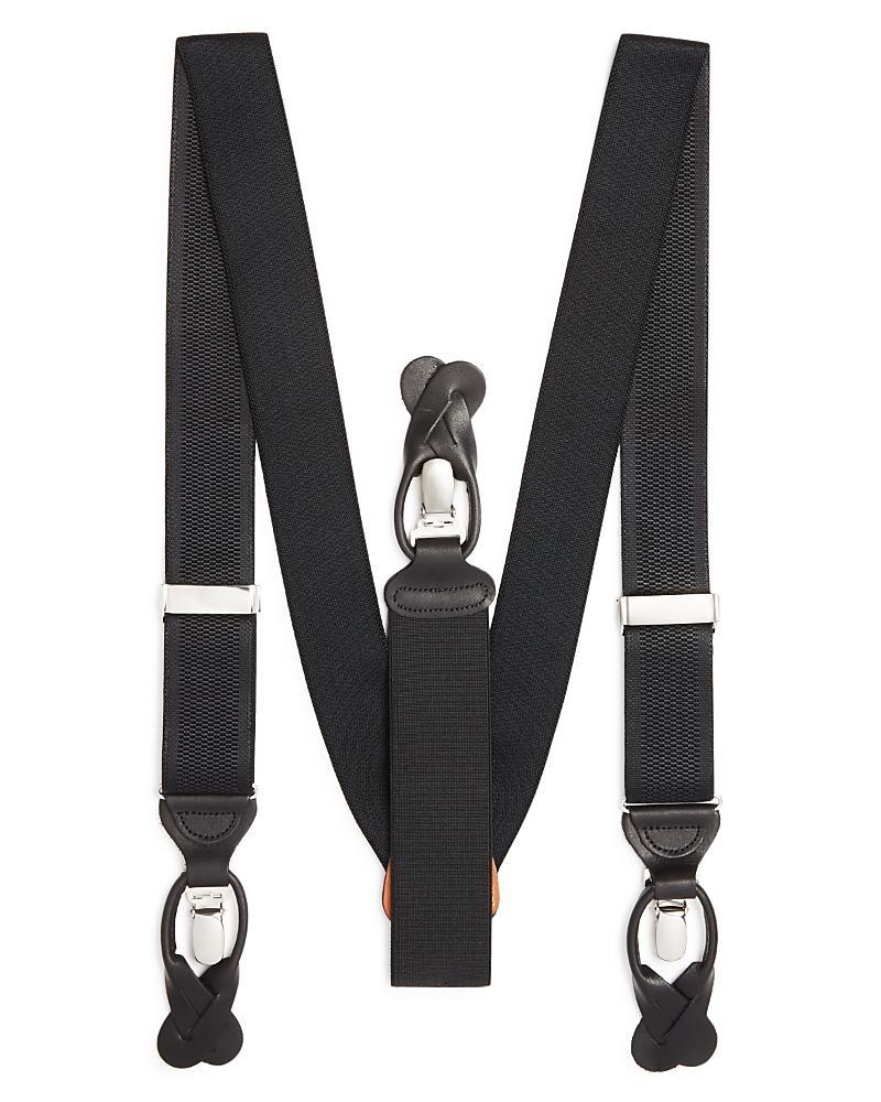 Trafalgar Mens Classic Solid Color 38mm Convertible Suspenders Product Image