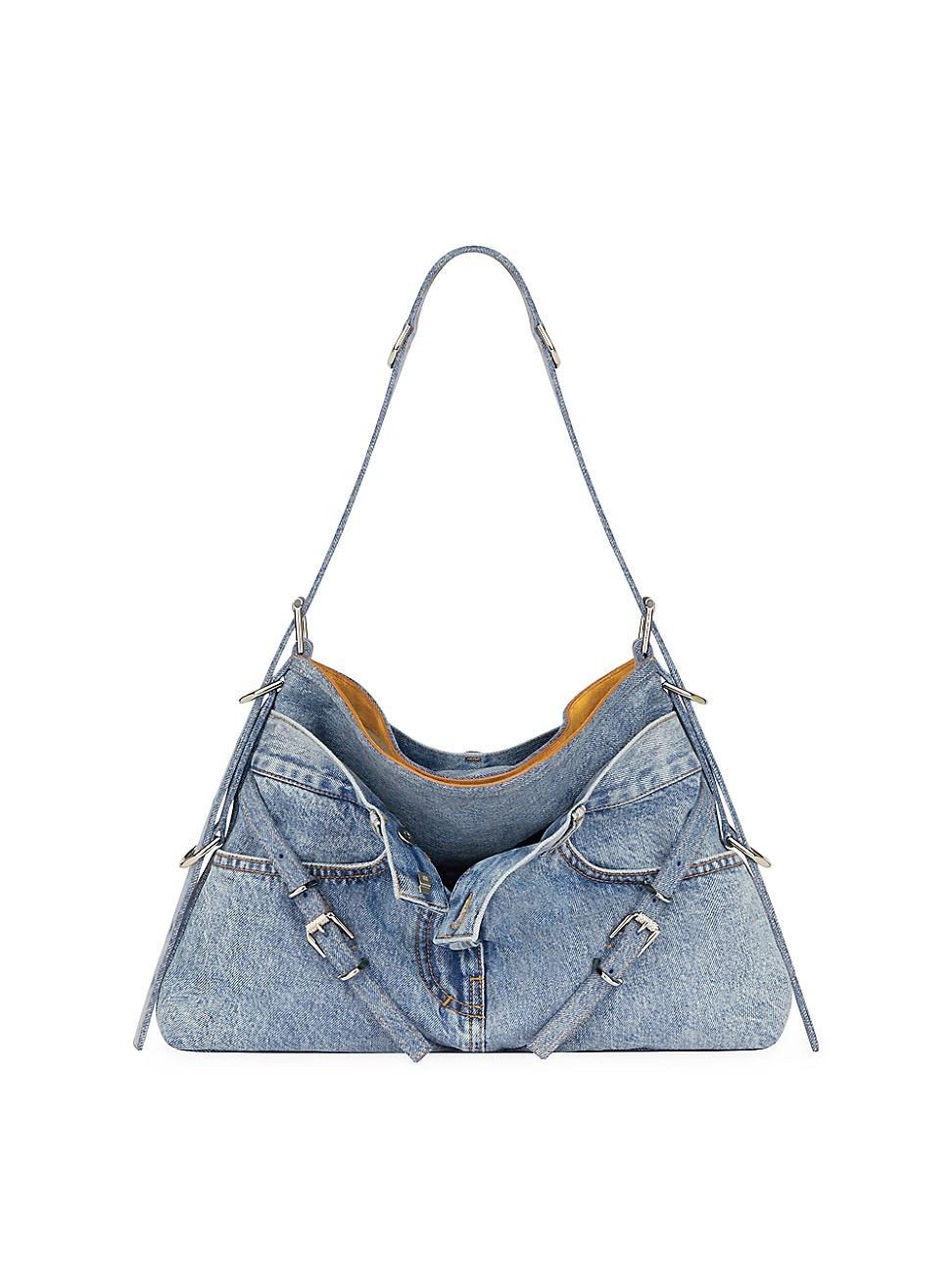 Womens Medium Voyou Boyfriend Bag In Jeans Product Image