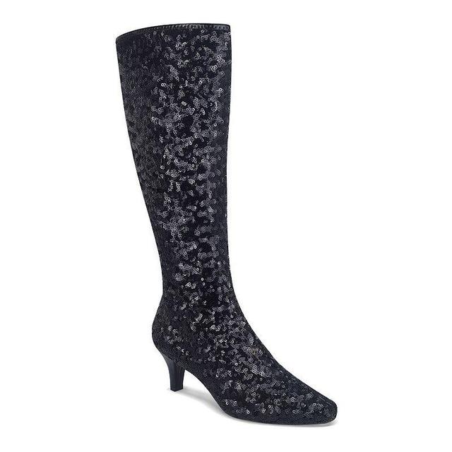 Impo Namora Womens Sequin Over-the-Knee Stretch Boots Product Image