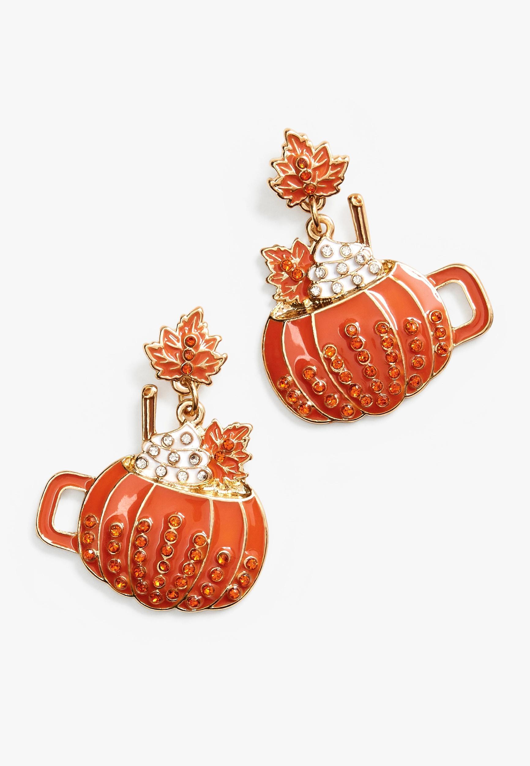 Pumpkin Latte Drop Earrings Product Image