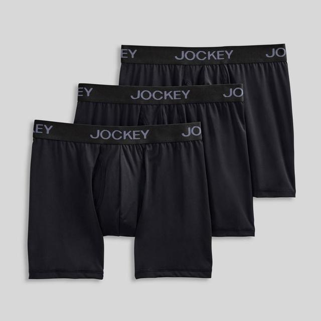 Jockey Generation Mens Microfiber Stretch 3pk Boxer Briefs - Black Product Image