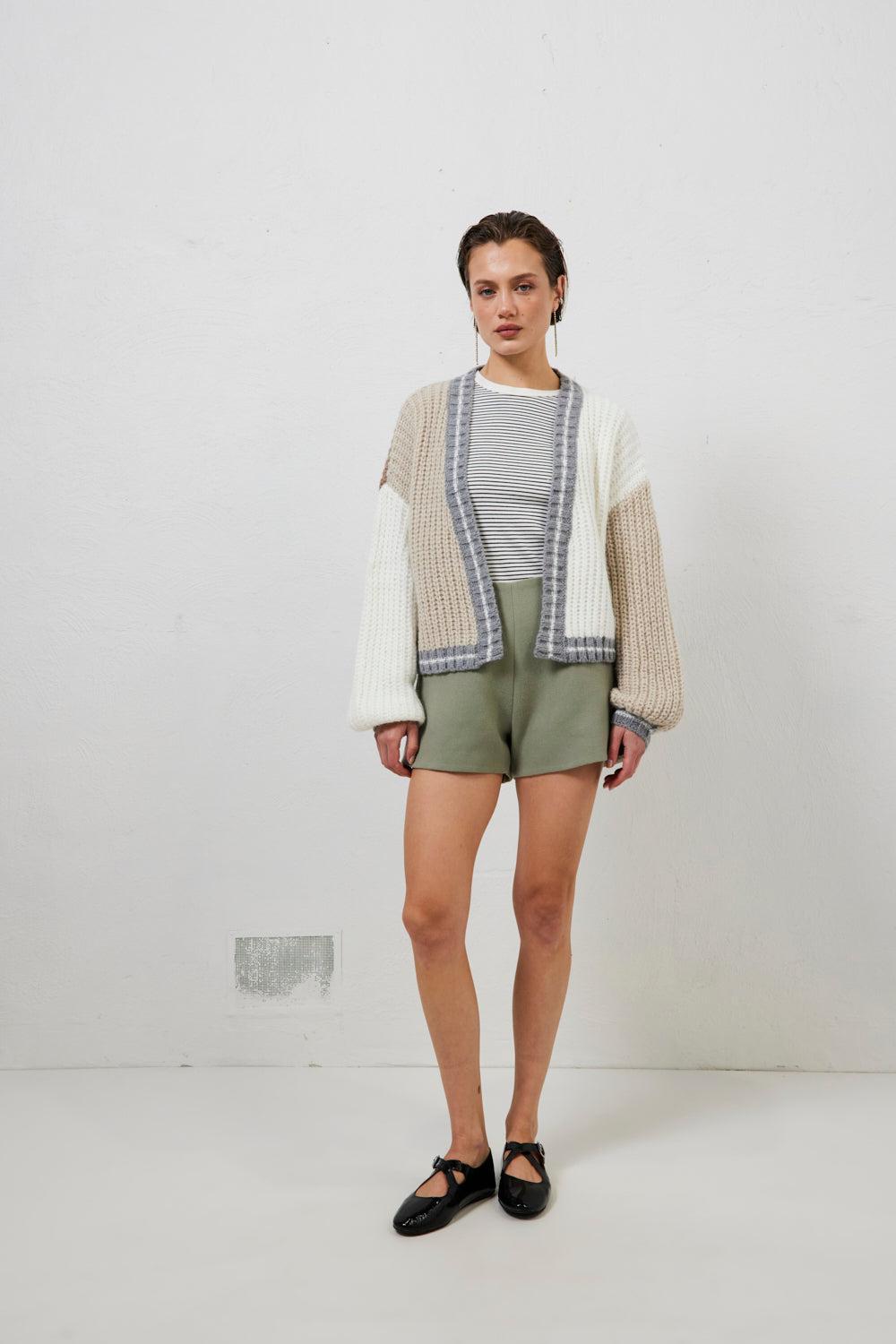 Franca Knit Cardigan Natural Product Image