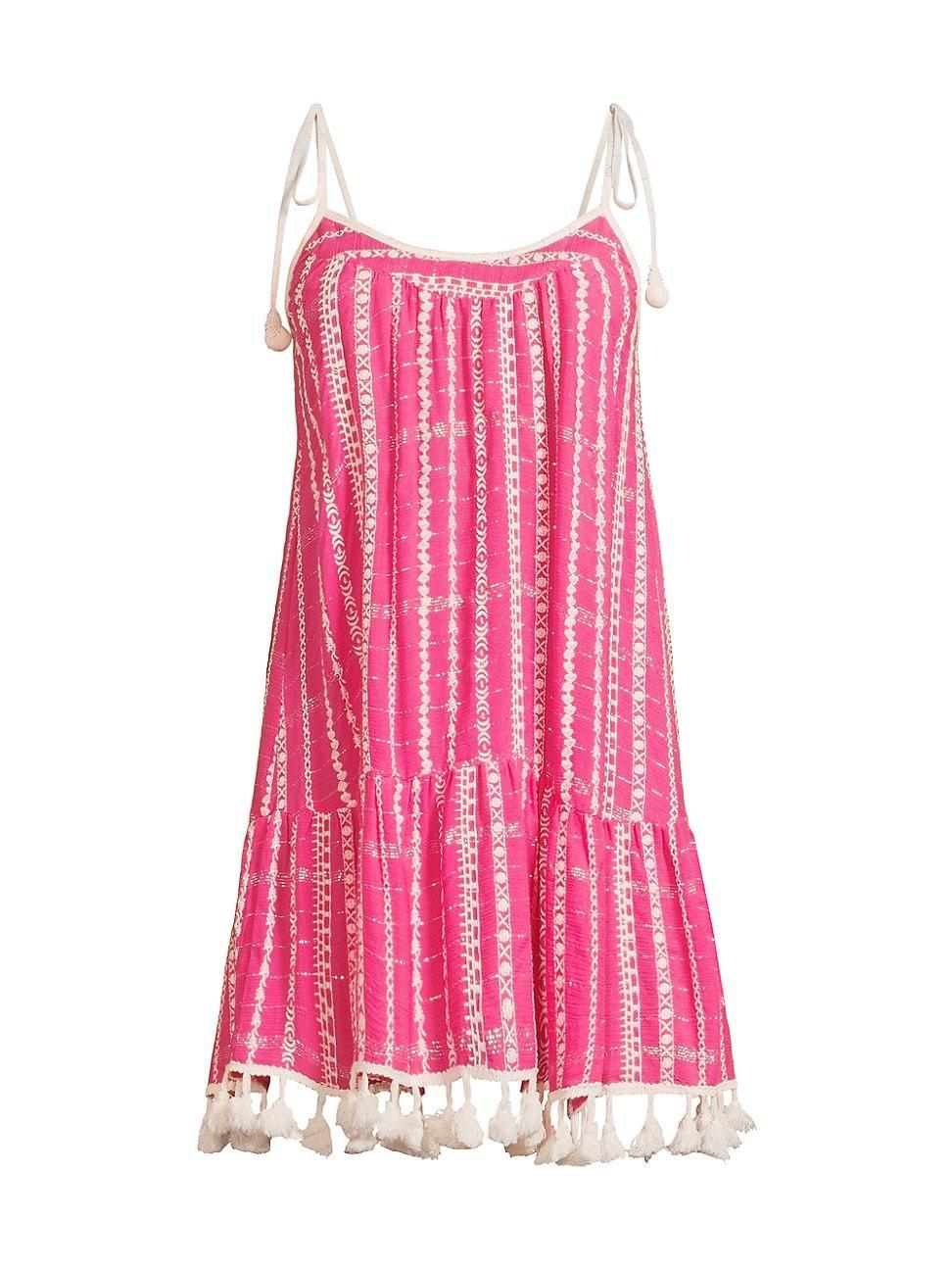 Womens Jaxson Embroidered Sleeveless Minidress Product Image