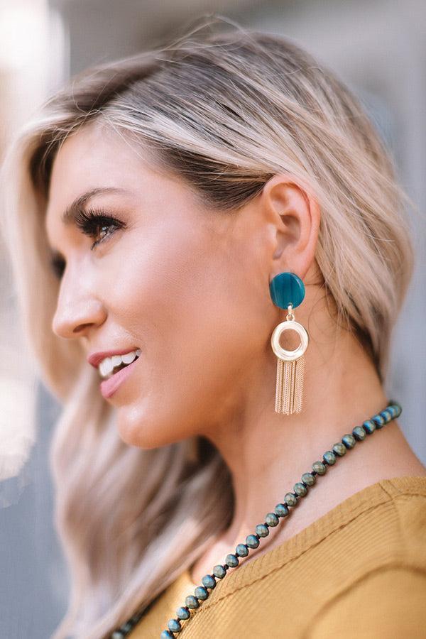 Best Dressed Earrings in Turquoise Product Image