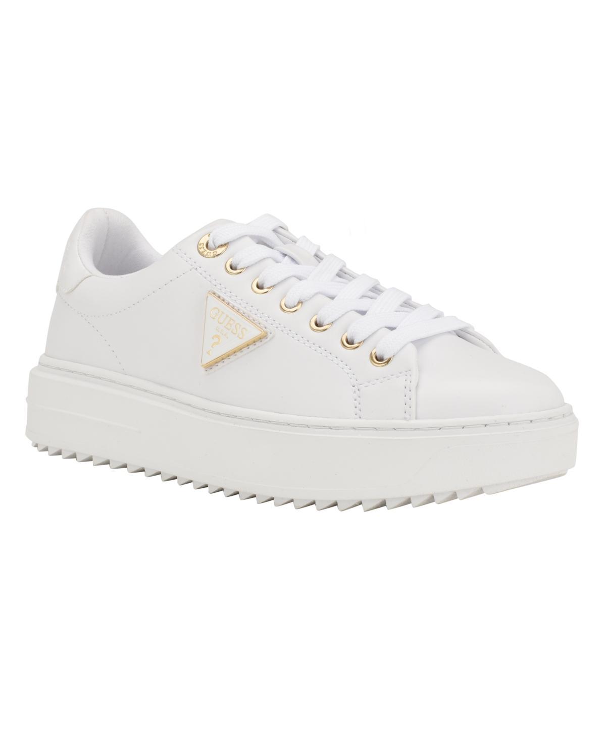 Guess Womens Denesa Treaded Platform Lace-Up Sneakers Product Image