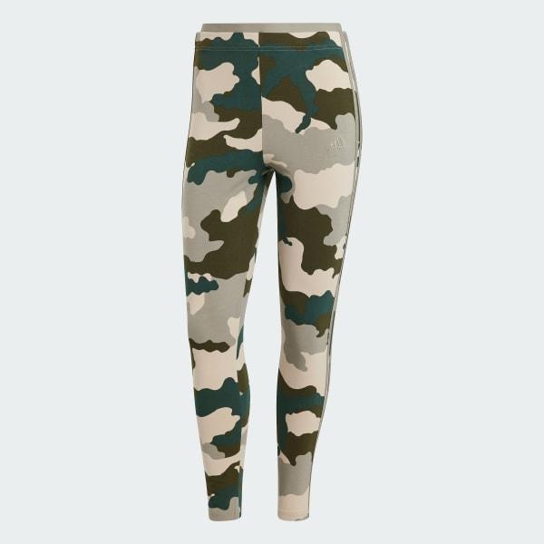 Essentials 3-Stripes Camo Print 7/8 Length Leggings Product Image