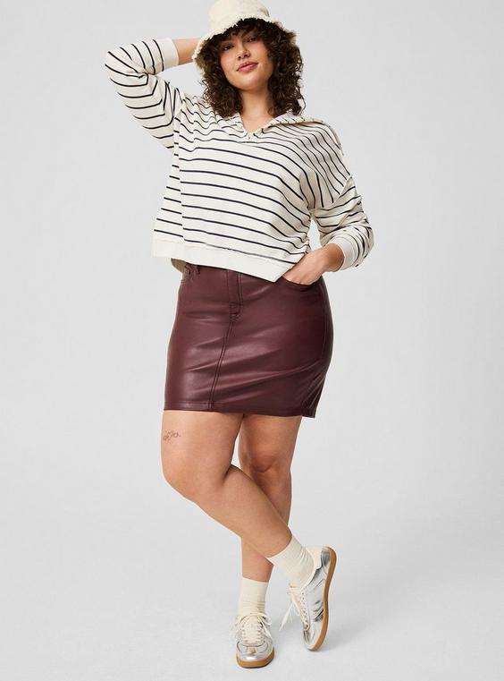 Faux Leather Mini Skirt product image