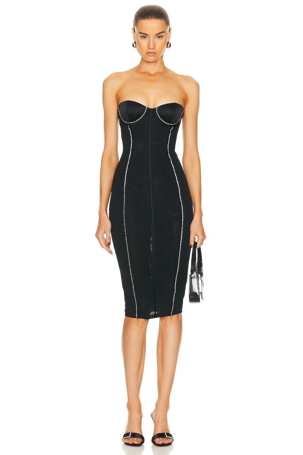 fleur du mal Brilliant Mesh Bustier Dress Product Image