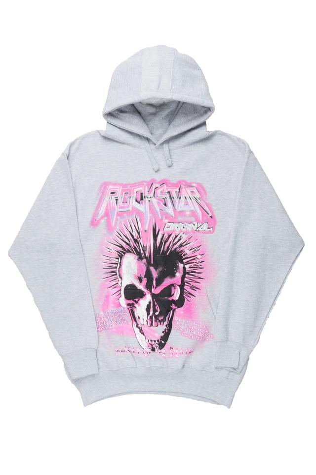 Shantell Heather Grey Oversized  Hoodie Female Product Image