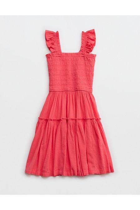 Aerie Flirty Shoulder Summer Mini Dress Women's Product Image