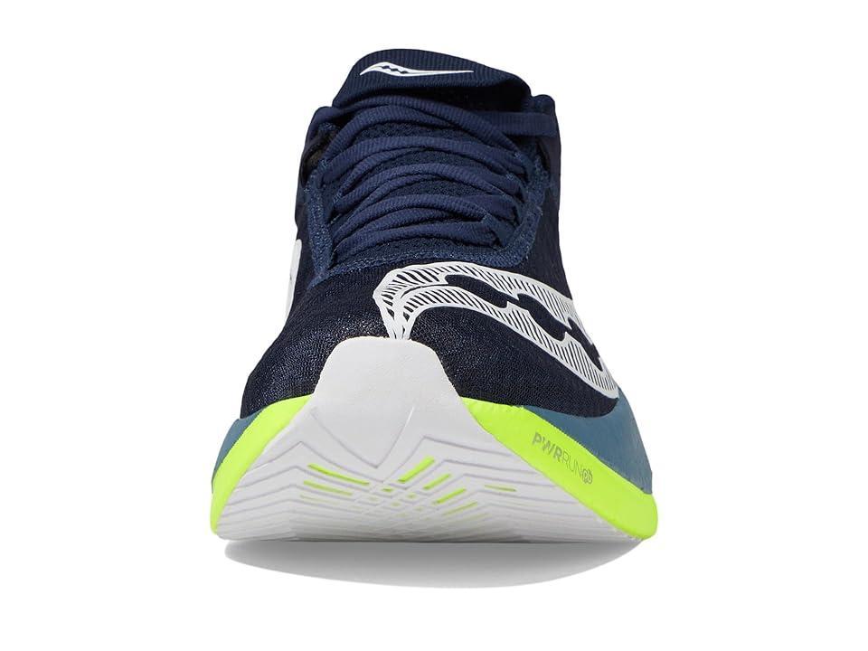 Saucony Endorphin Pro 4 (Navy/Citron) Men's Shoes Product Image