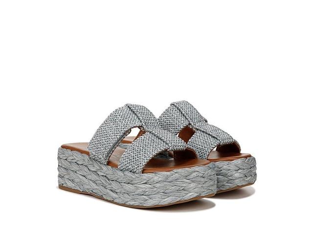 ZODIAC Izzy-Raf Platform Slide Sandal (Blue Raffia) Women's Sandals Product Image