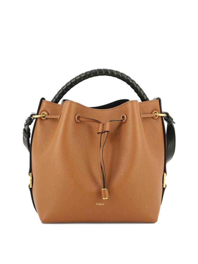 CHLOÉ Borsa A Secchiello Marcie In Brown Product Image