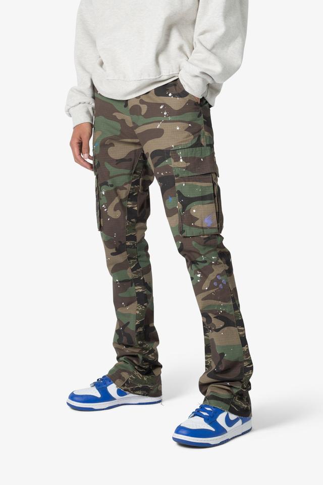 Bootcut Cargo Pants - Camo Product Image