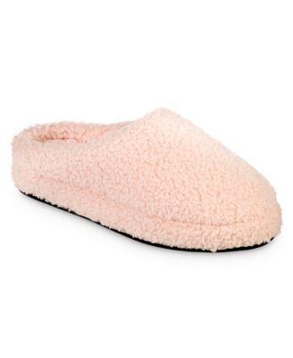 Isotoner Signature Womens Memory Foam Berber Fiona Comfort Hoodback Slippers Product Image