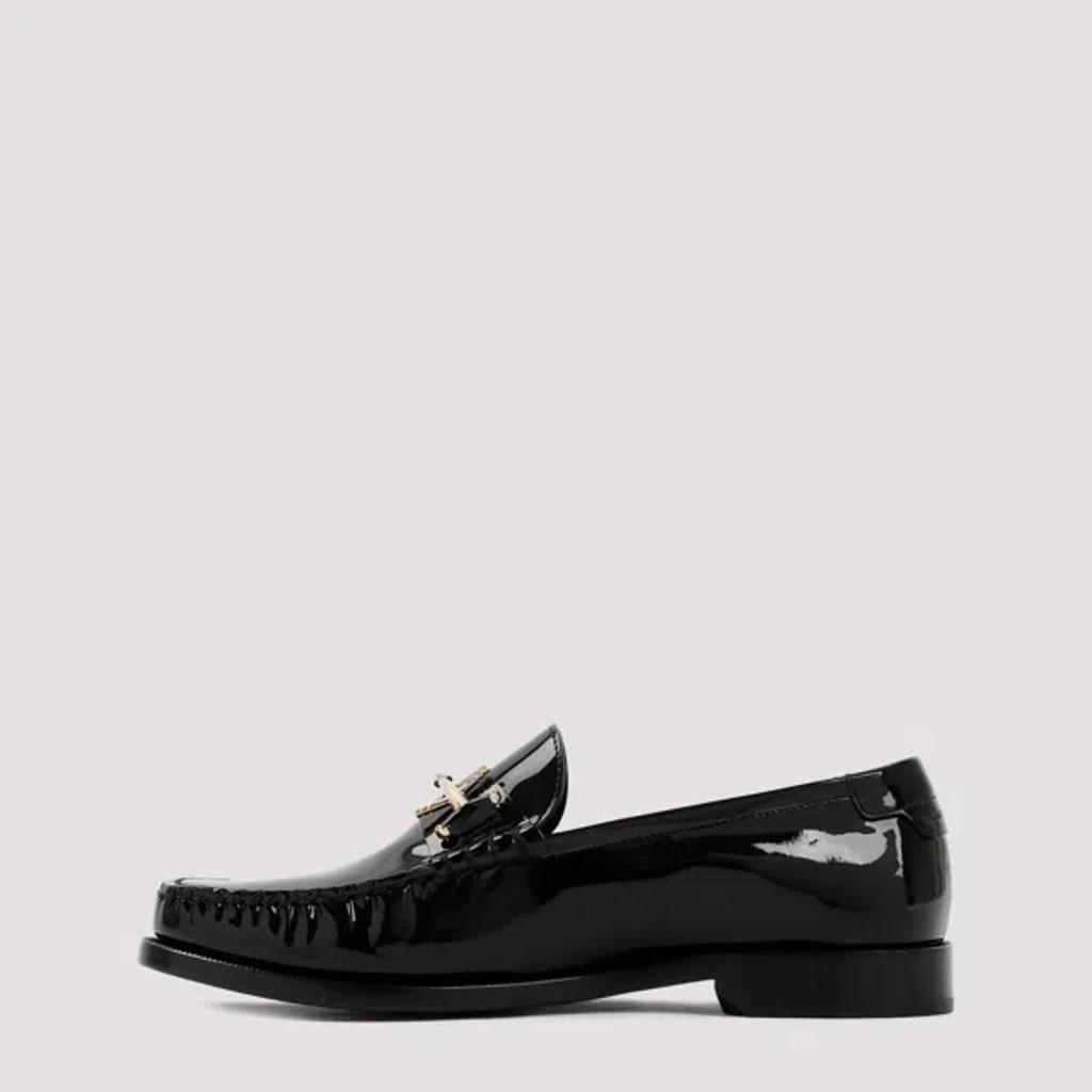 SAINT LAURENT Women  Leather Loafers In Black Product Image