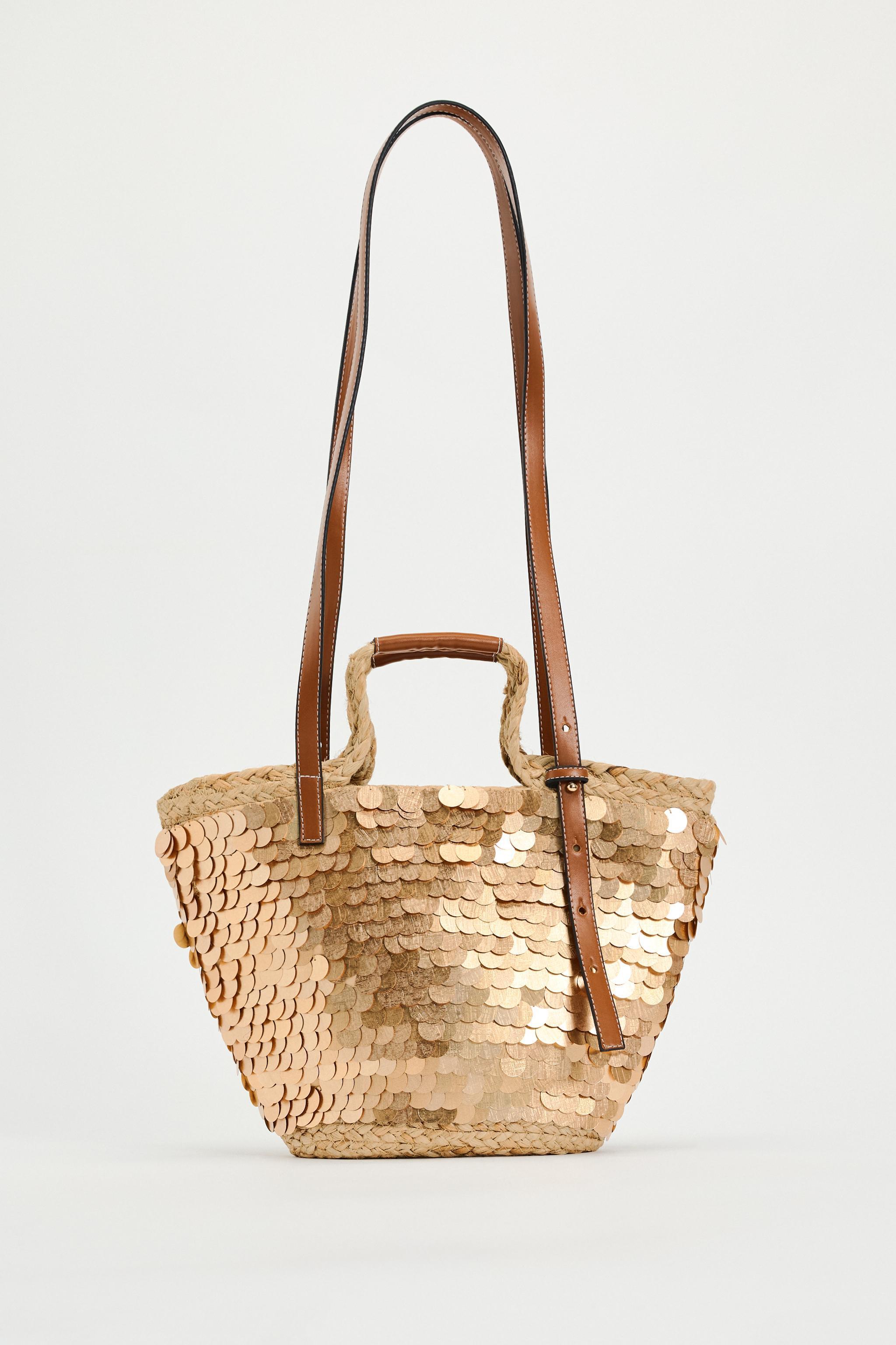 SEQUIN BASKET BAG Product Image