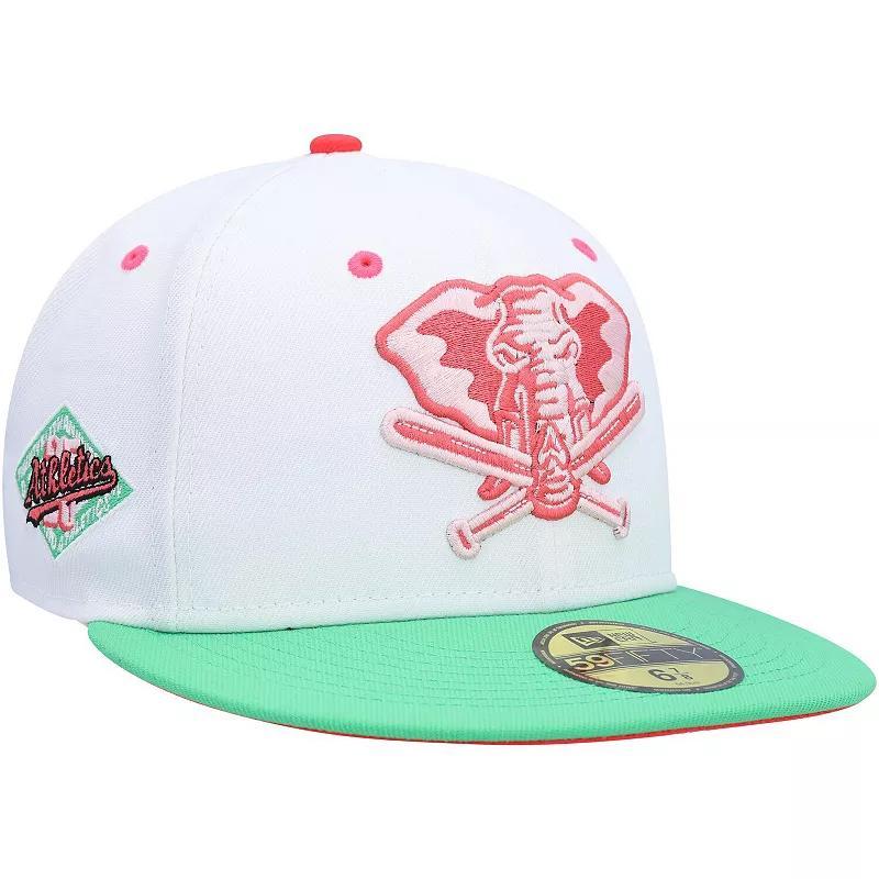 Mens New Era /Green Oakland Athletics Alternate Logo Watermelon Lolli 59FIFTY Fitted Hat Product Image