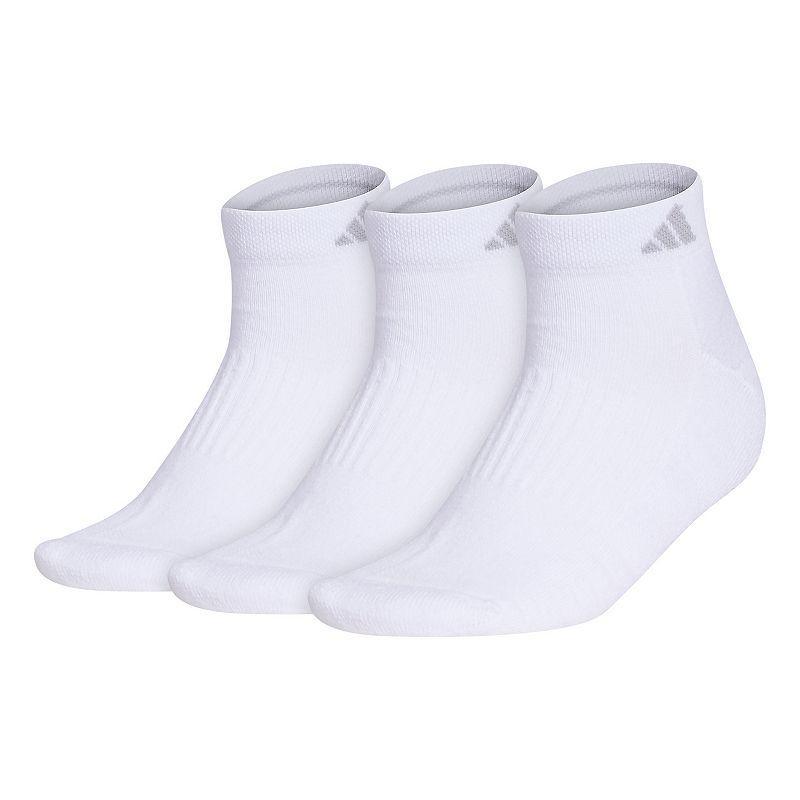 Womens adidas Cushioned 3.0 3-Pack Low Cut Socks White Product Image