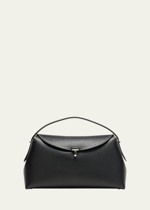 Womens T-Lock Leather Top-Handle Bag Product Image