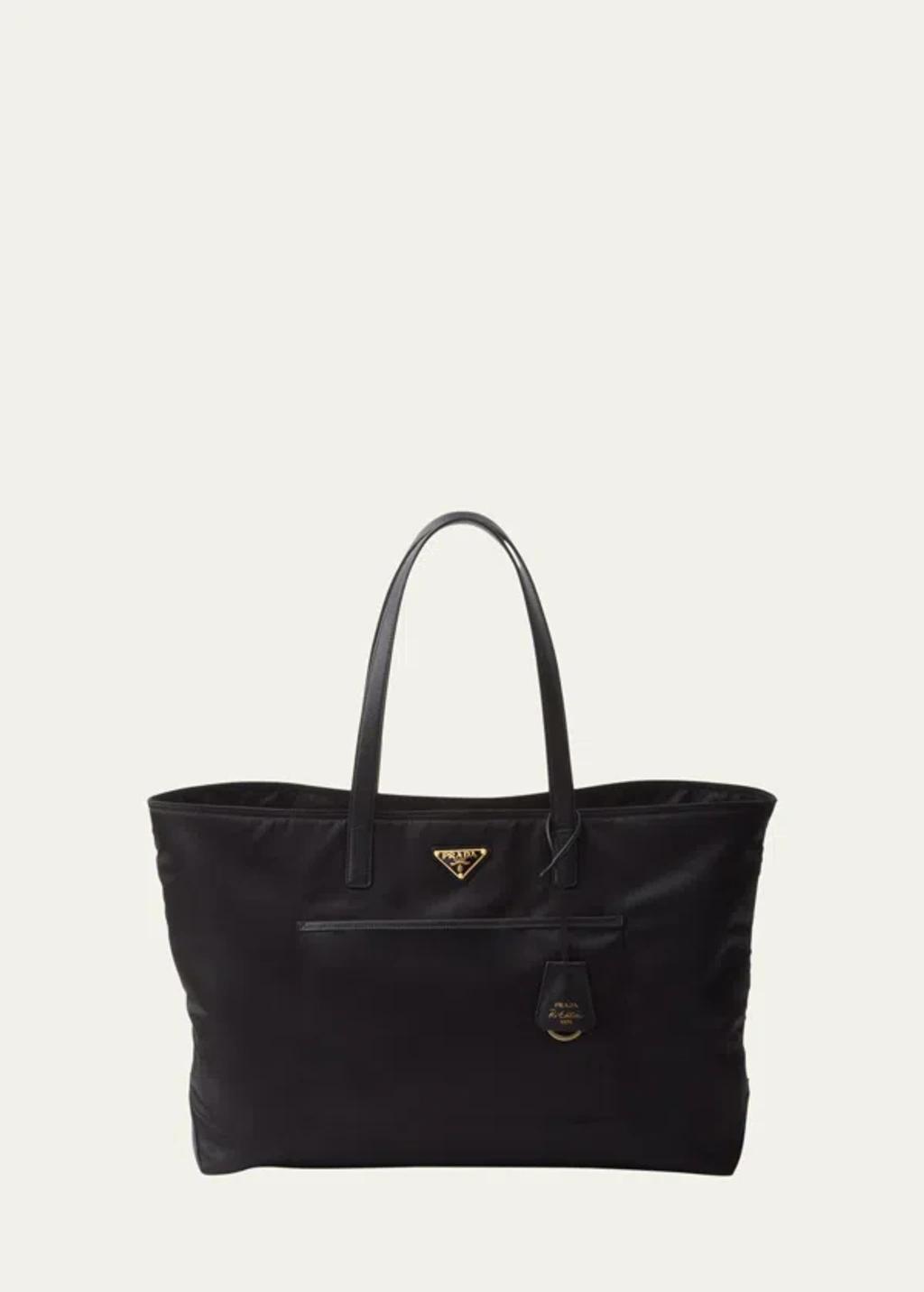 Prada Re-Edition 1978 large Re-Nylon and Saffiano leather tote bag Product Image