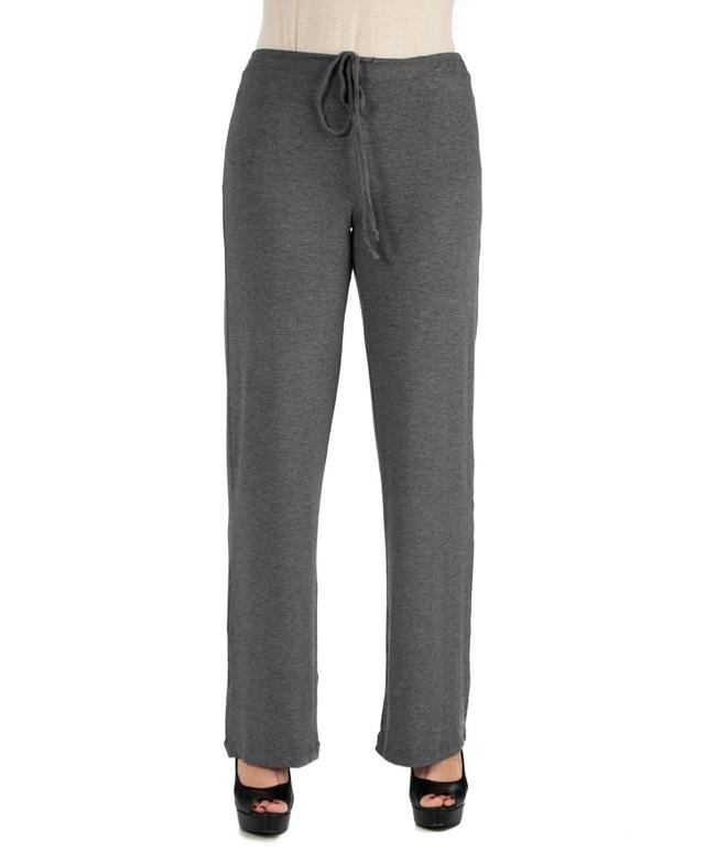 24seven Comfort Apparel Womens Comfortable Drawstring Lounge Pants Product Image