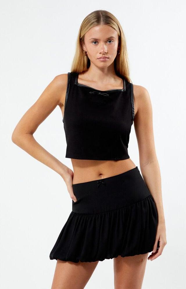 WEWOREWHAT Women's Cropped Square Neck Top Product Image