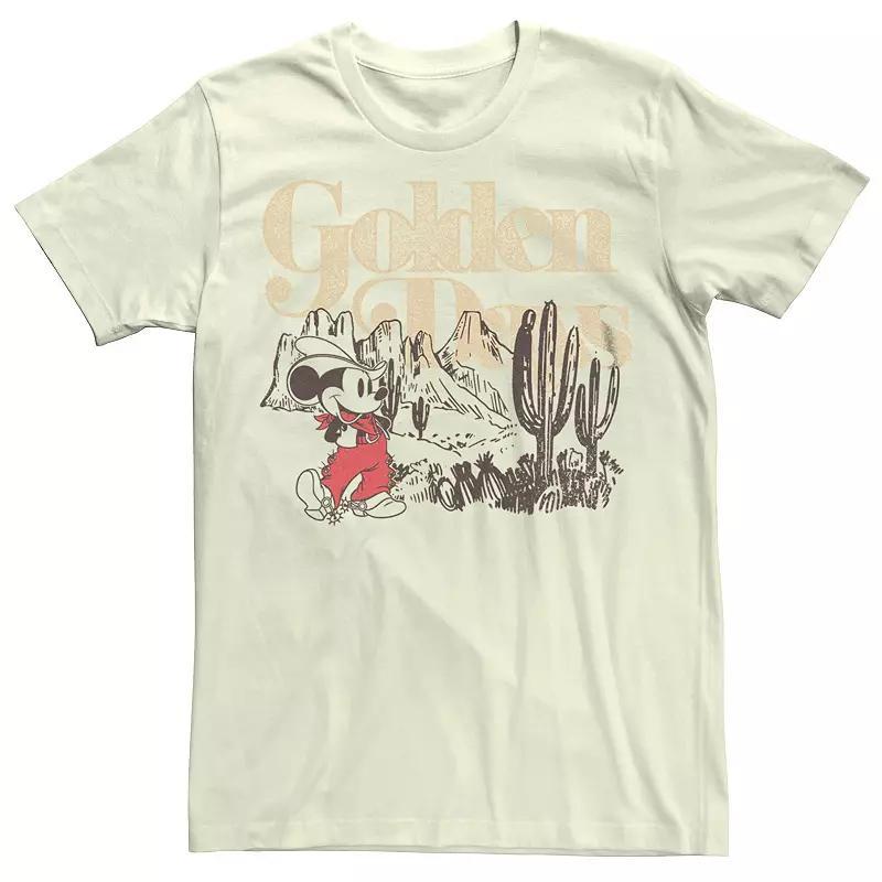 Disneys Mickey Mouse Cowboy Golden Mens Tee Product Image