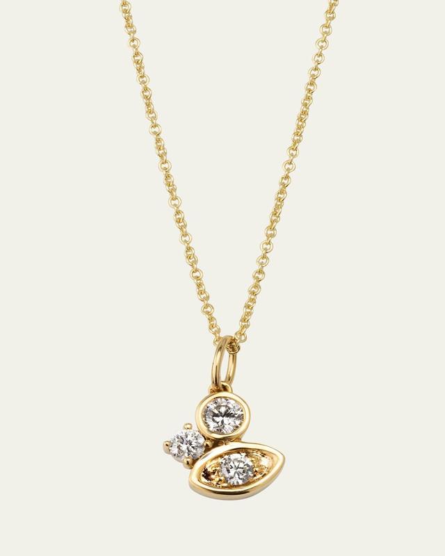 Womens Light Tiffany 14K Yellow Gold & 0.14 TCW Diamonds Pendant Necklace Product Image