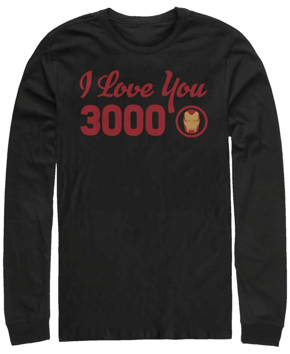 Mens Marvel Iron Man I Love You 3000 Long Sleeve Tee Product Image