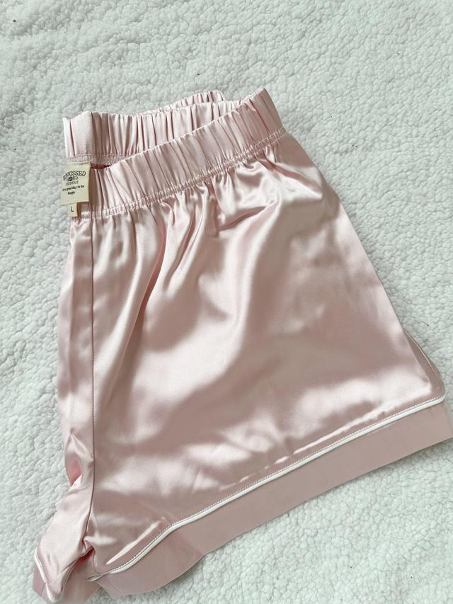 Champagne Pink Pajama Shorts Product Image